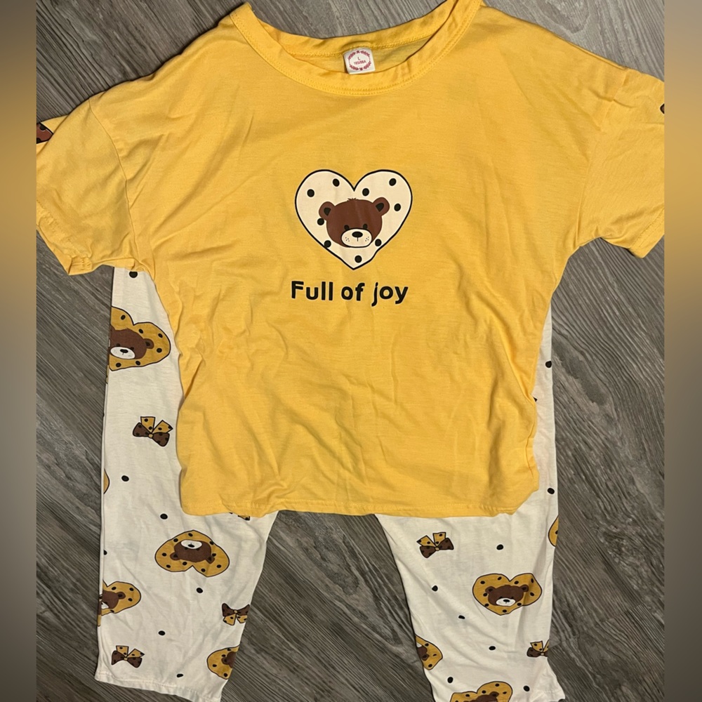 Cute Bear Kids’ Pajamas Set